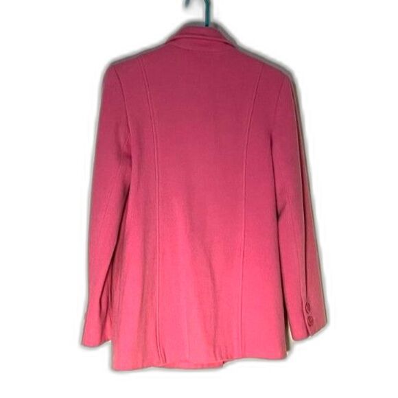 Lilly Pulitzer Pink 100%Wool Double Breasted Coat SZ 8 - Picture 3 of 7